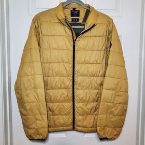 Abercrombie & Fitch Men's Yellow and Gold Jacket S